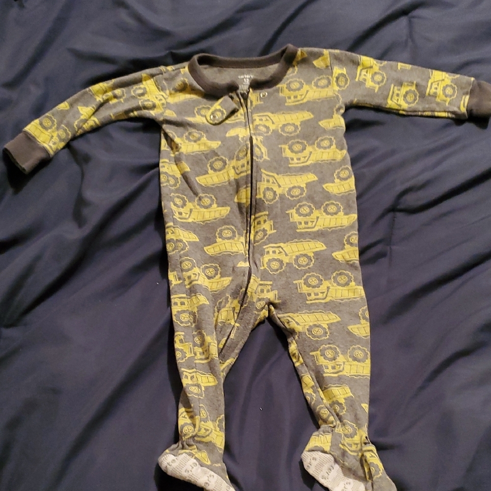 Gray and Yellow Kids One Piece